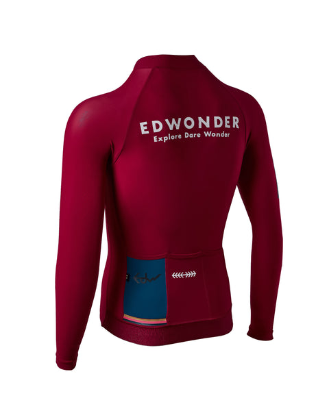 Men's EdW Edition Long Sleeve Jersey 3.0 - Sangria Red