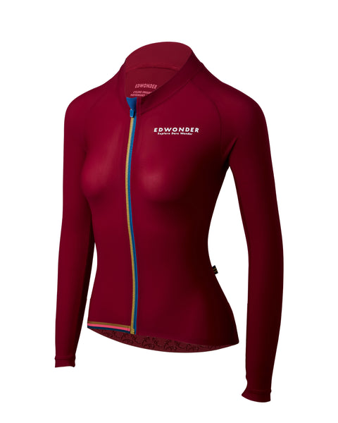 Women's EdW Edition Long Sleeve Jersey 3.0 - Sangria Red