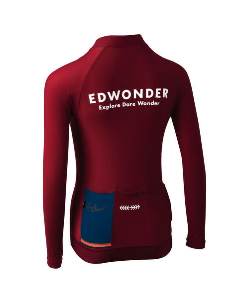 Women's EdW Edition Long Sleeve Jersey 3.0 - Sangria Red